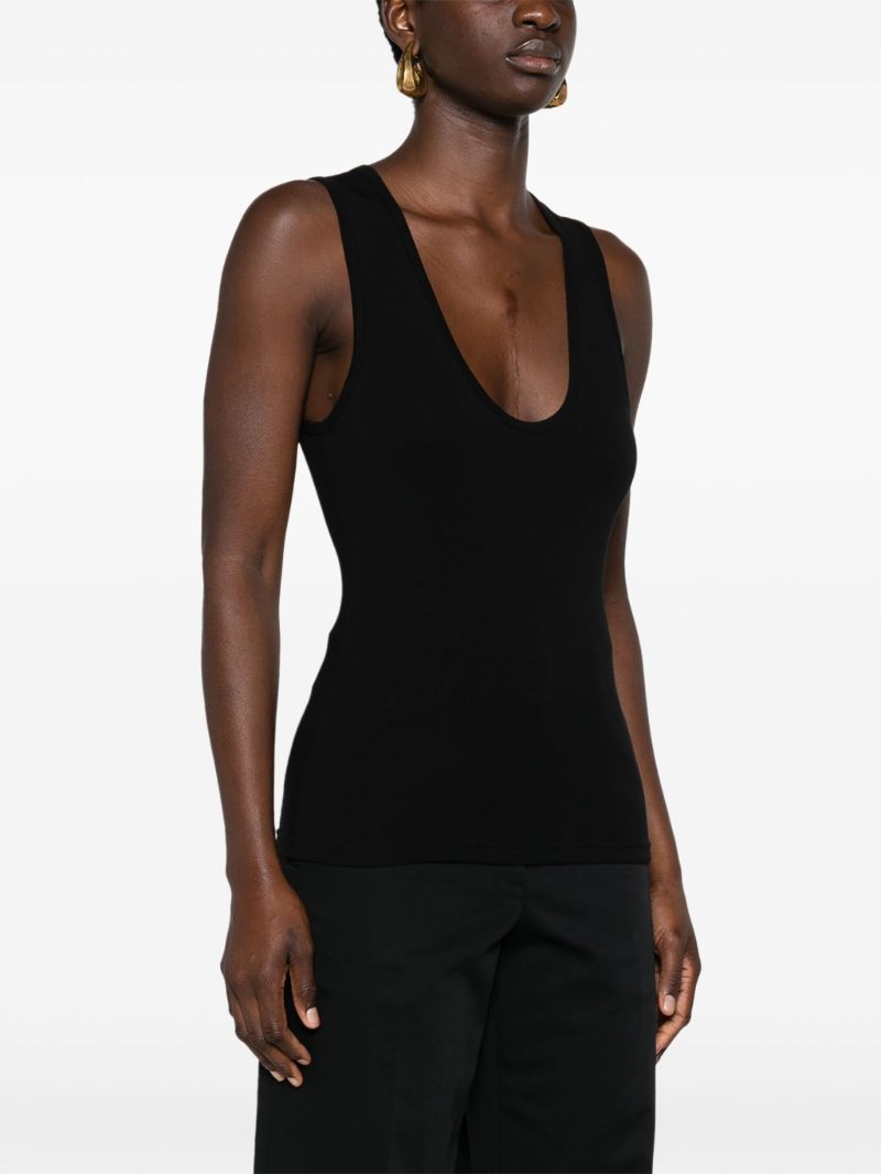 Black Organic Cotton Tank Top