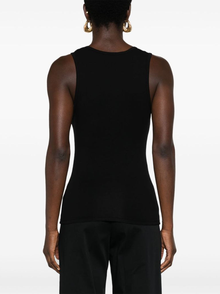 Black Organic Cotton Tank Top
