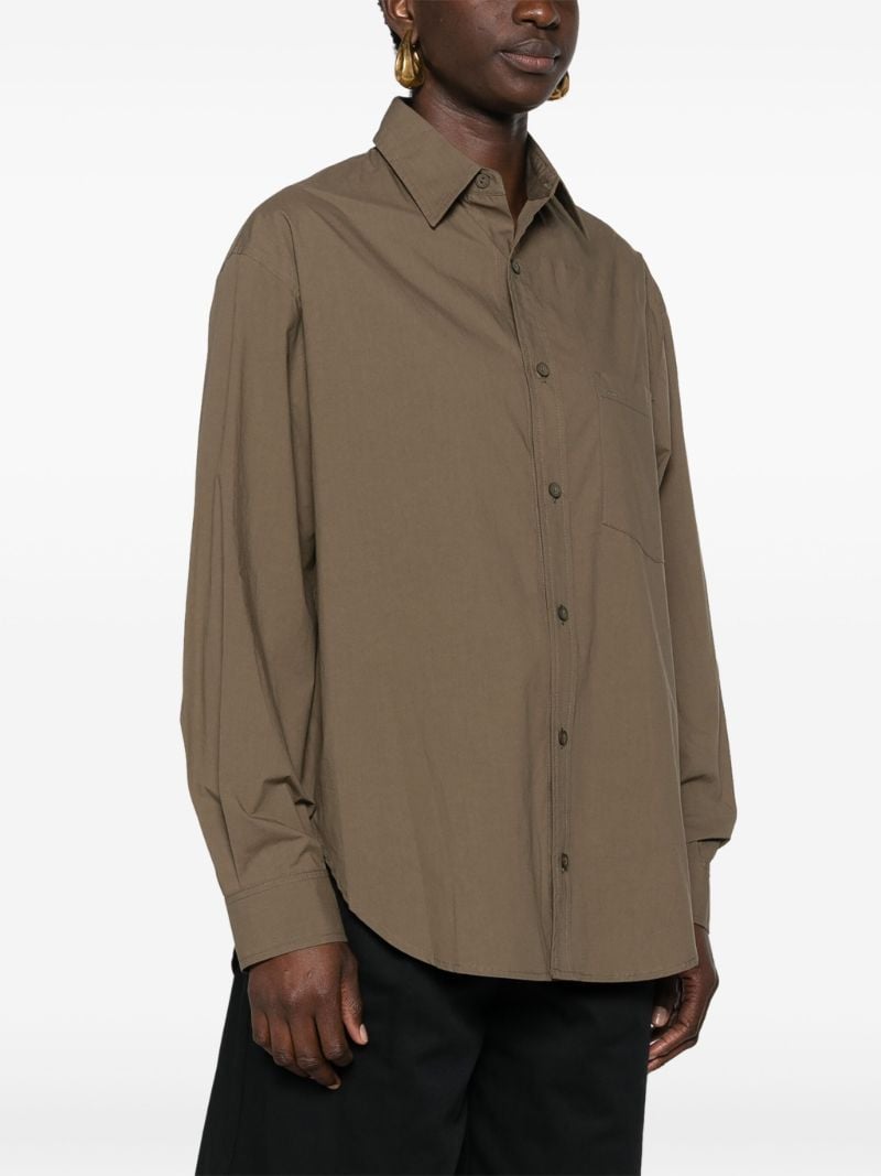 Green Long-sleeve Organic Cotton Shirt