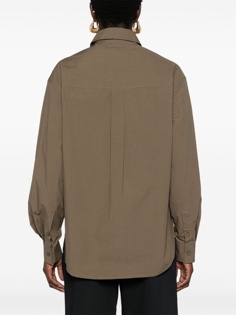 Green Long-sleeve Organic Cotton Shirt