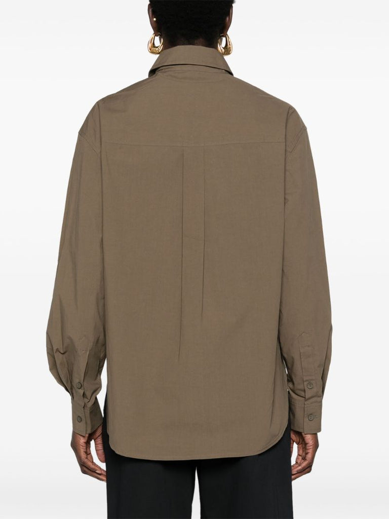 Green Long-sleeve Organic Cotton Shirt