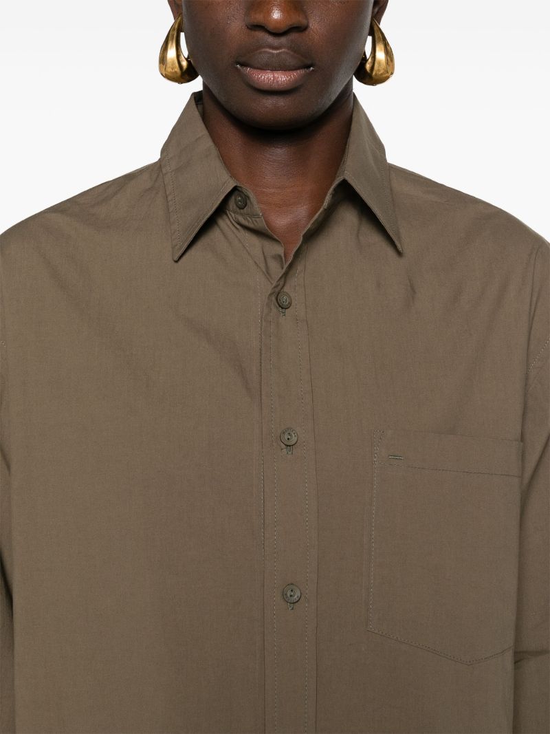 Green Long-sleeve Organic Cotton Shirt