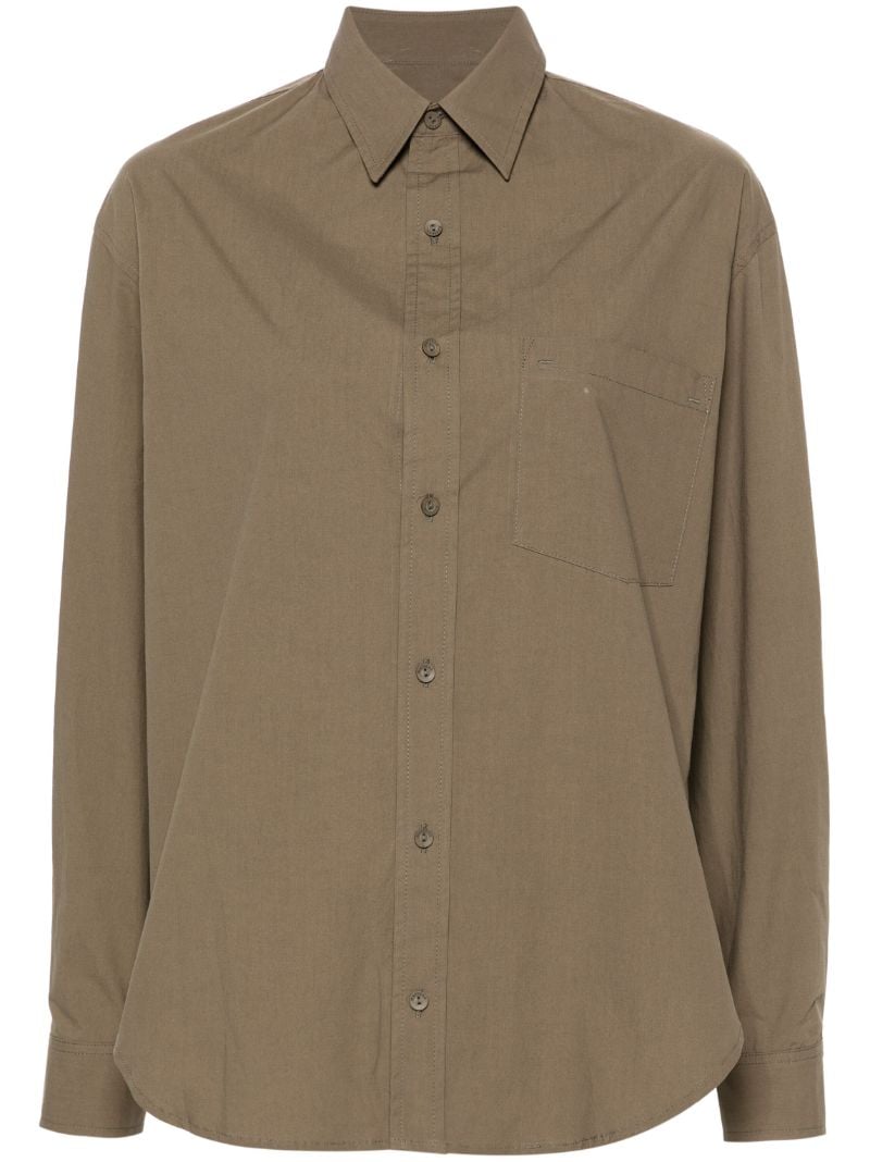 Green Long-sleeve Organic Cotton Shirt