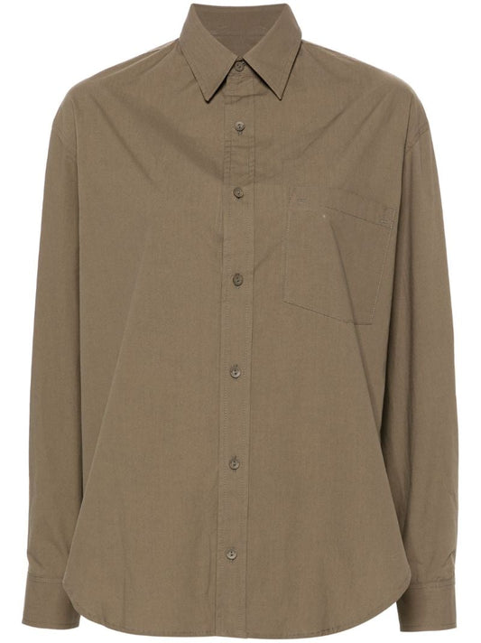 Green Long-sleeve Organic Cotton Shirt