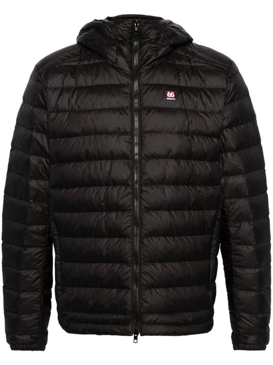 Black Keilir Hooded Quilted Jacket