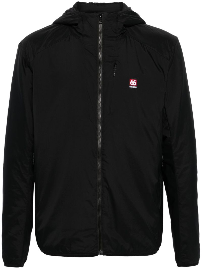 Black Hengill Lightweight Hooded Jacket