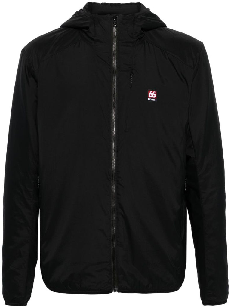 Black Hengill Lightweight Hooded Jacket