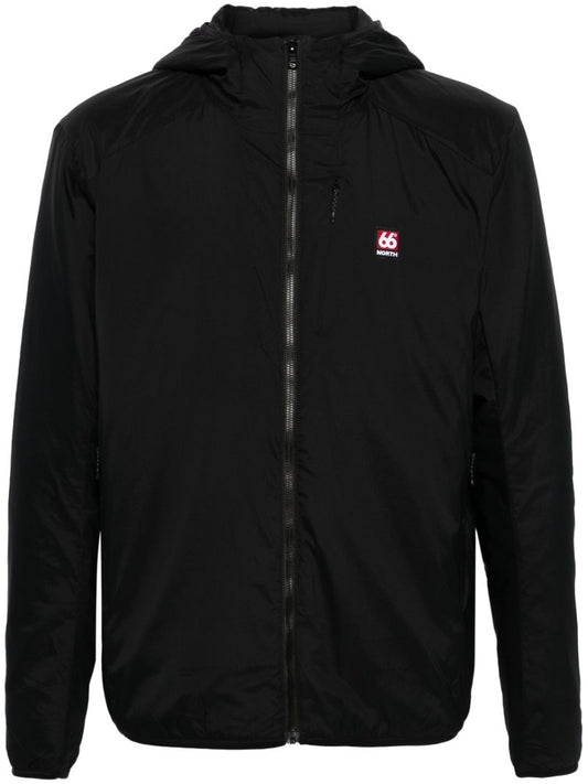 Black Hengill Lightweight Hooded Jacket