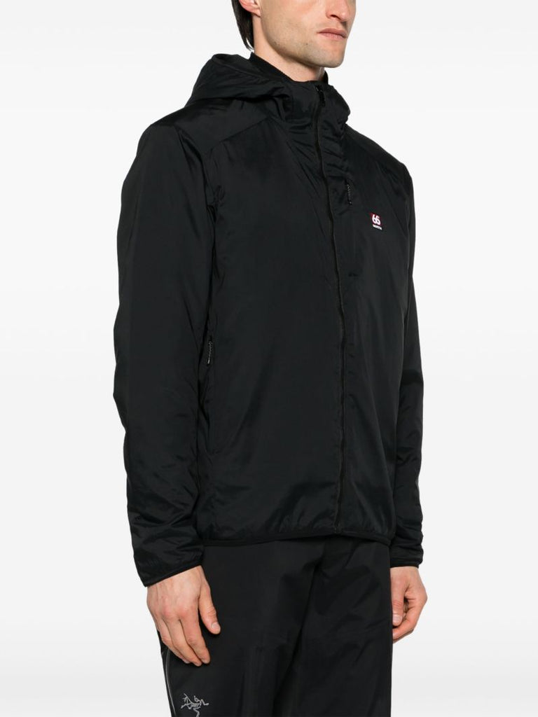 Black Hengill Lightweight Hooded Jacket