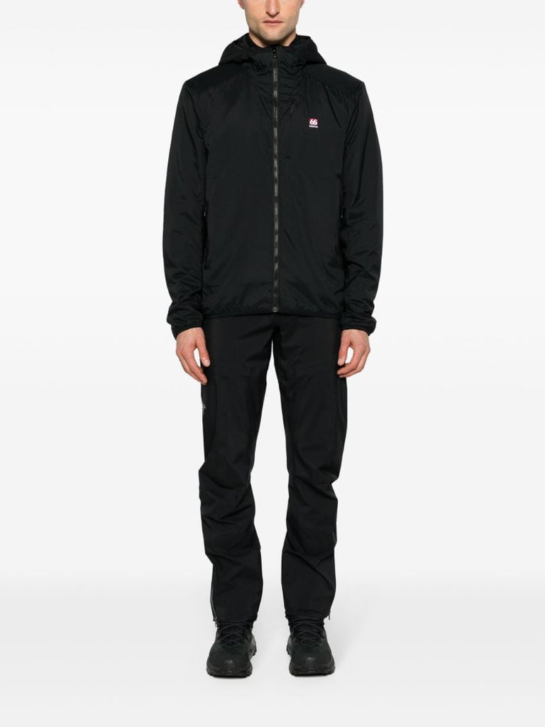 Black Hengill Lightweight Hooded Jacket