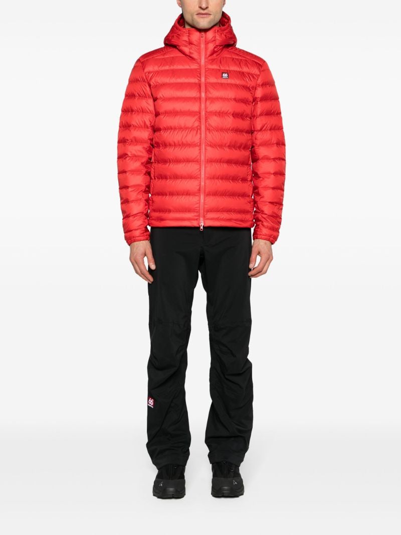 Red Keilir Hooded Quilted Jacket