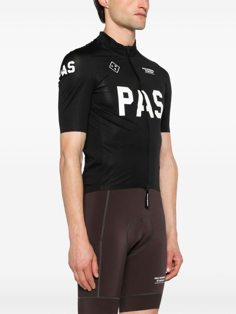 Black Pro Rain Cycling Jersey Top