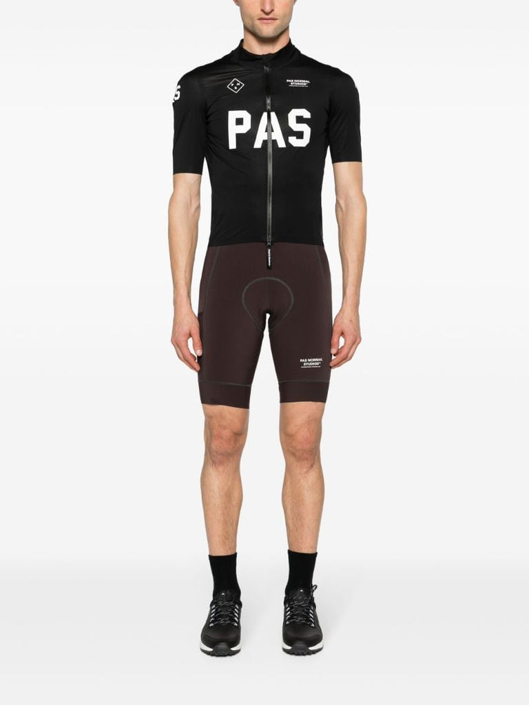 Black Pro Rain Cycling Jersey Top
