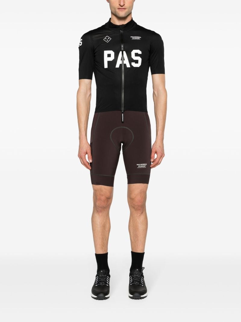 Black Pro Rain Cycling Jersey Top