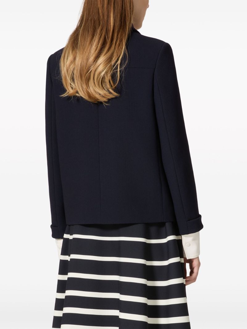 Blue Double-breasted Peacoat
