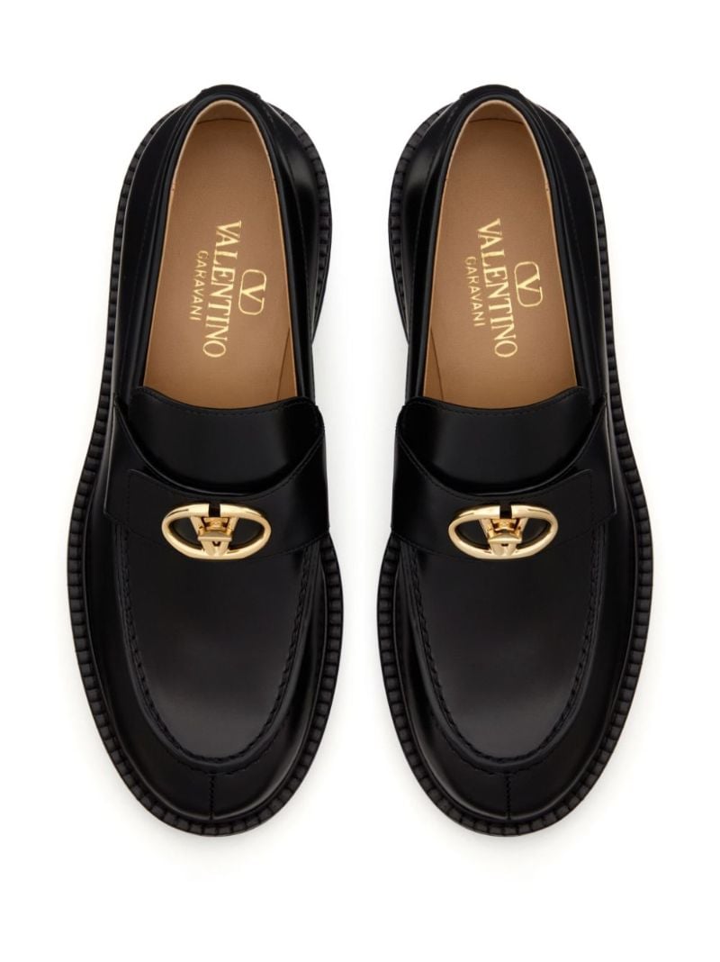 Vlogo Locker Leather Loafers