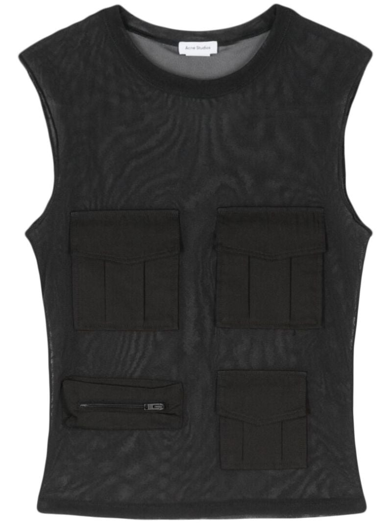 Sheer Cargo Tank Top