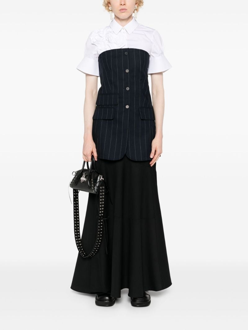 Black Virgin-wool Maxi Skirt