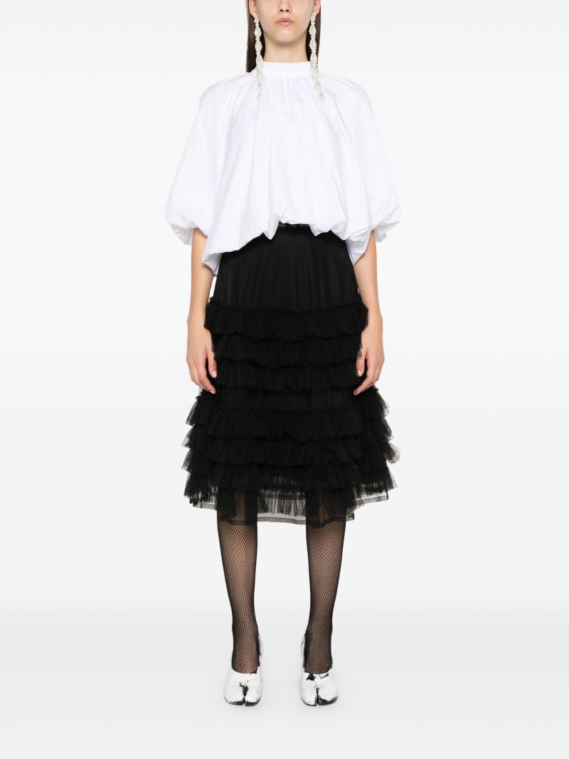 Back-bow Balloon Blouse