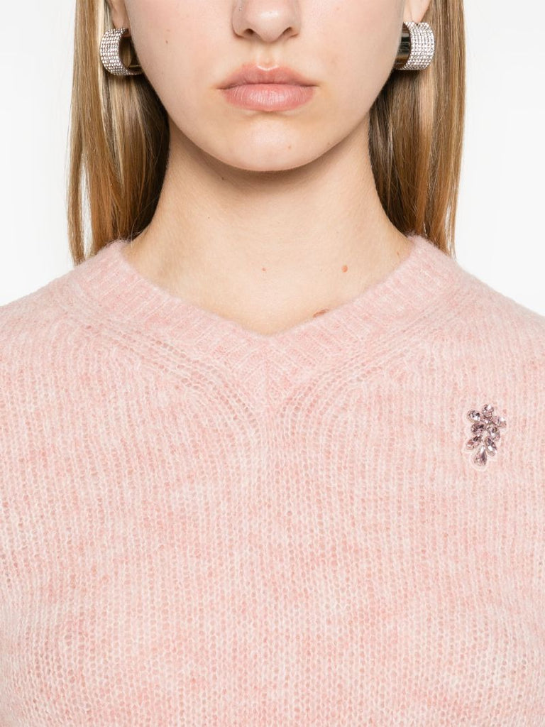 Crystal-embellished Sweater
