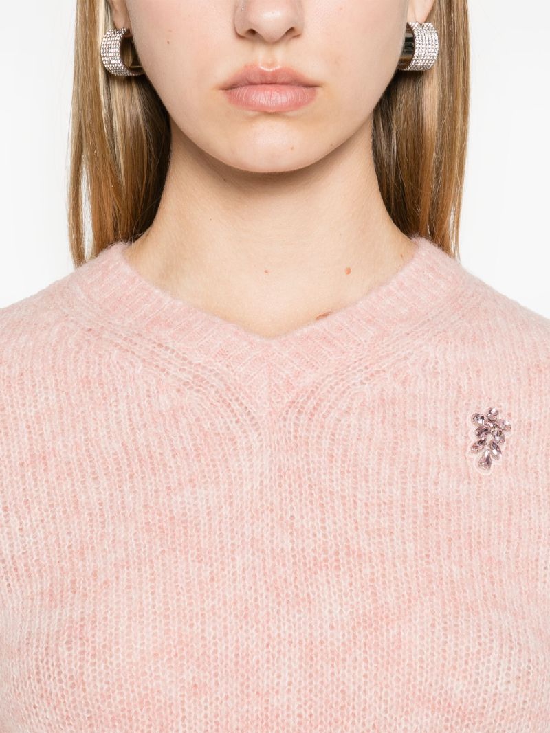 Crystal-embellished Sweater