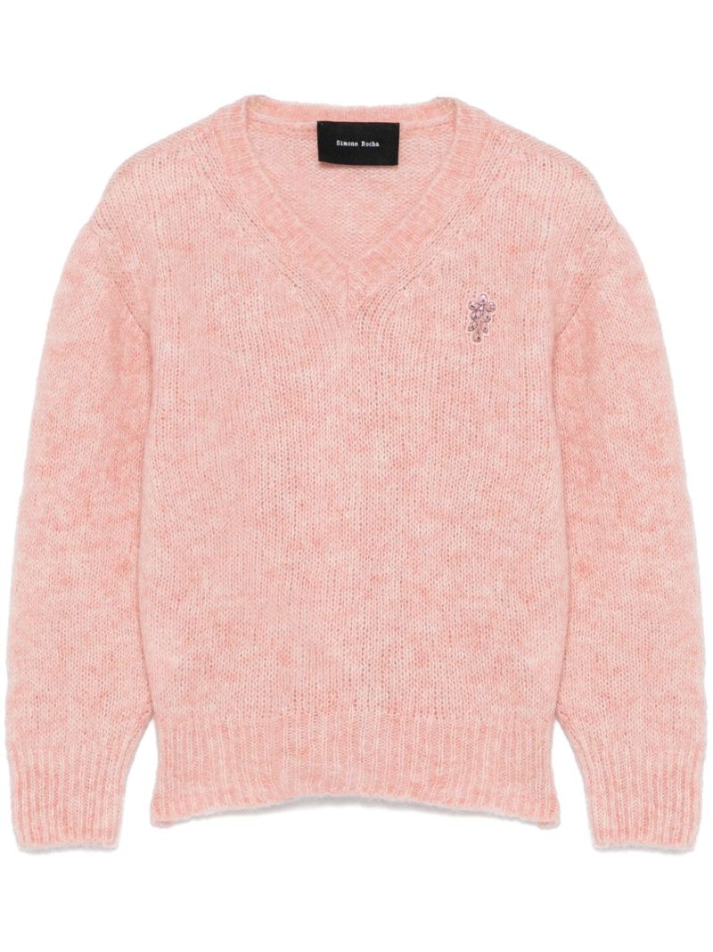 Crystal-embellished Sweater