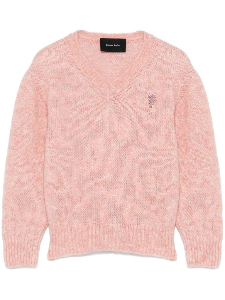 Crystal-embellished Sweater
