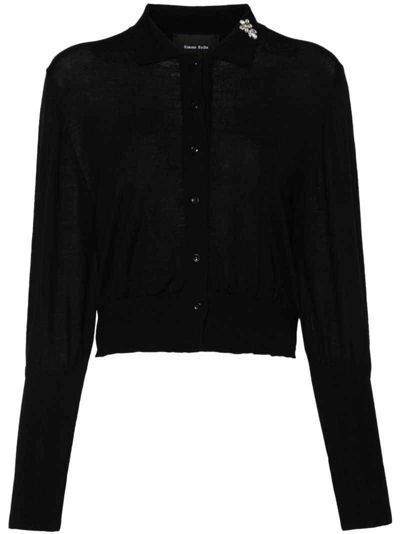 Crystal-embellished Cardigan