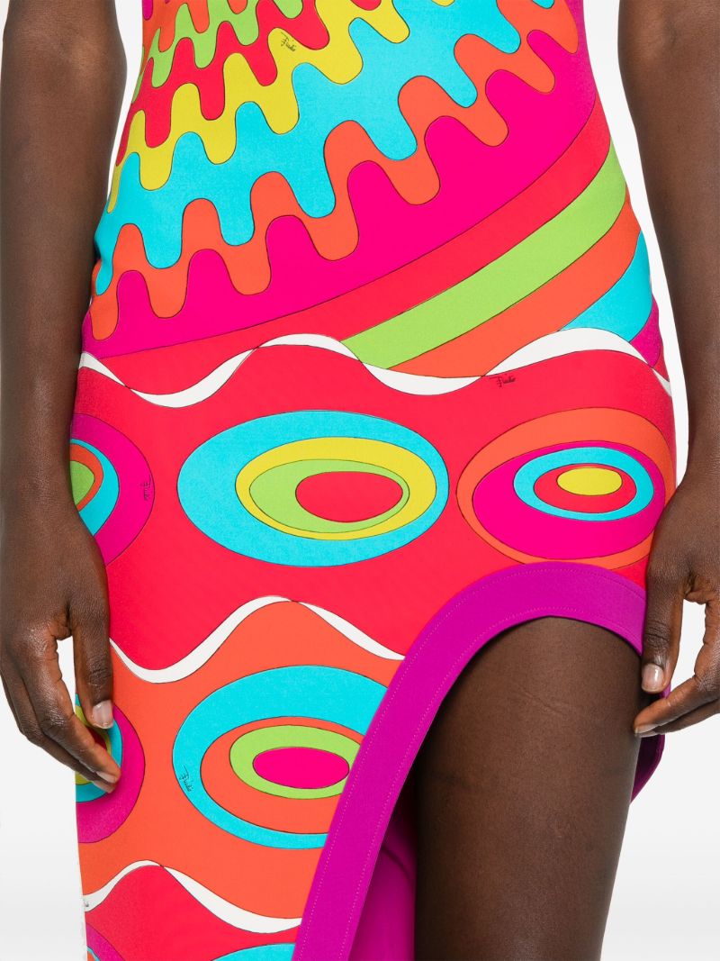 Pink Bersaglio Asymmetric Dress