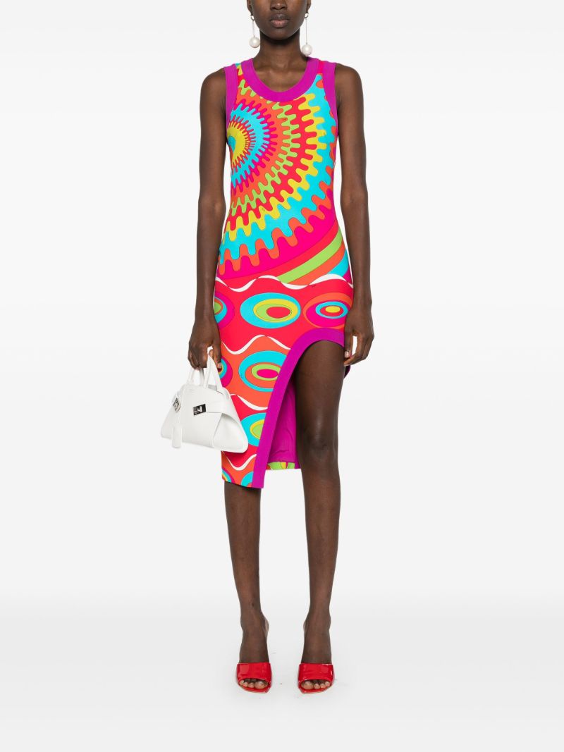 Pink Bersaglio Asymmetric Dress