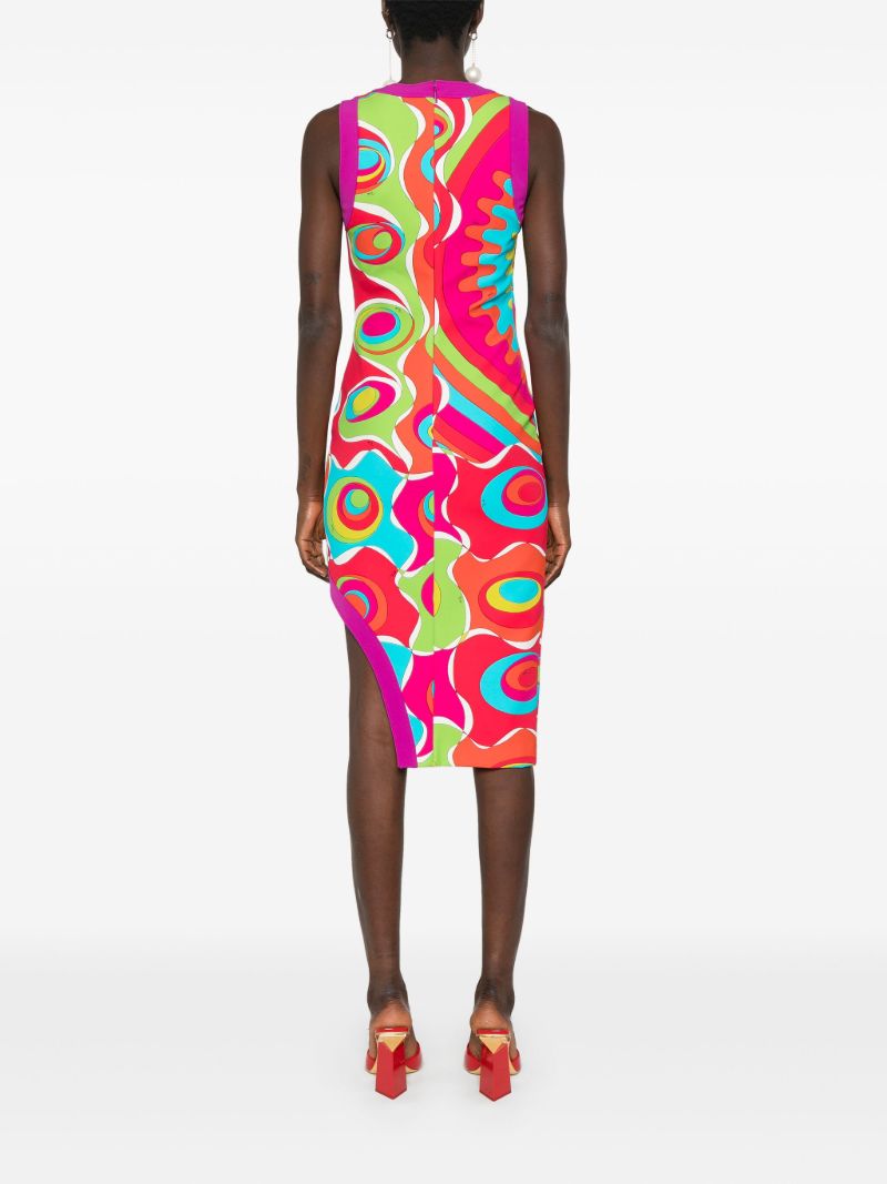 Pink Bersaglio Asymmetric Dress