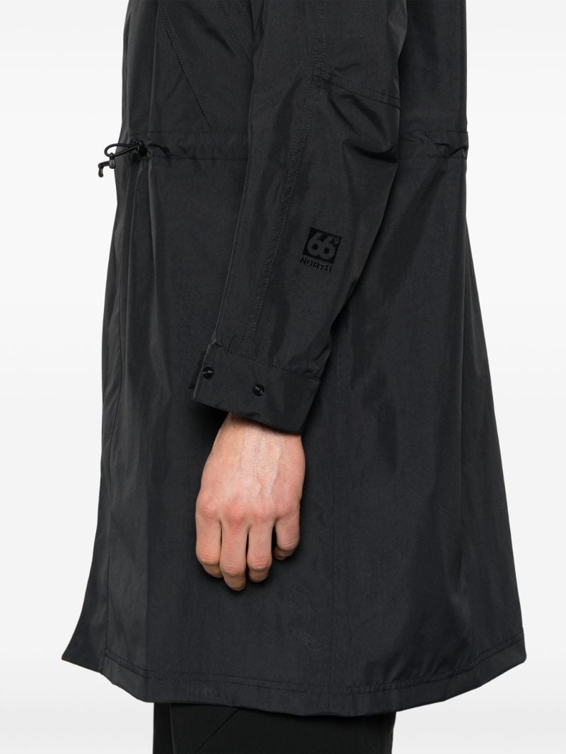 Black Laugardalur Hooded Parka