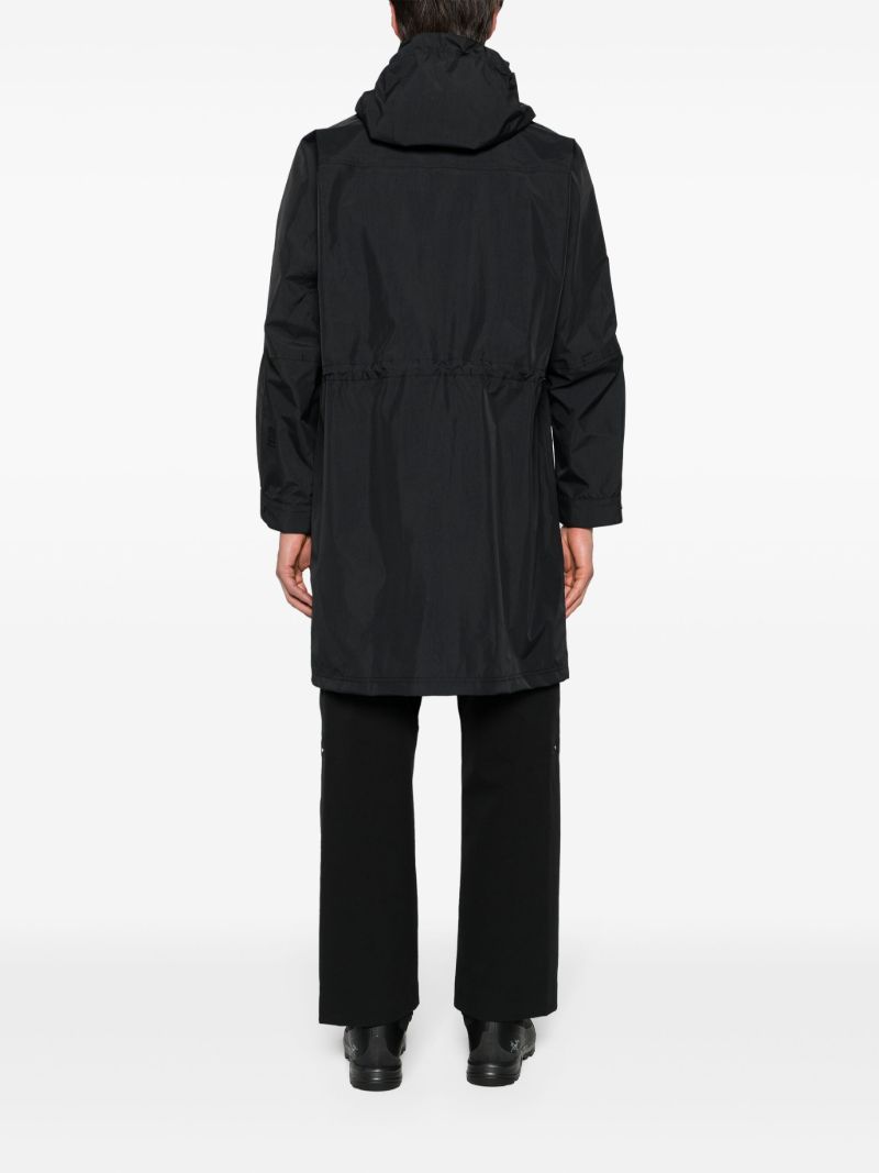 Black Laugardalur Hooded Parka