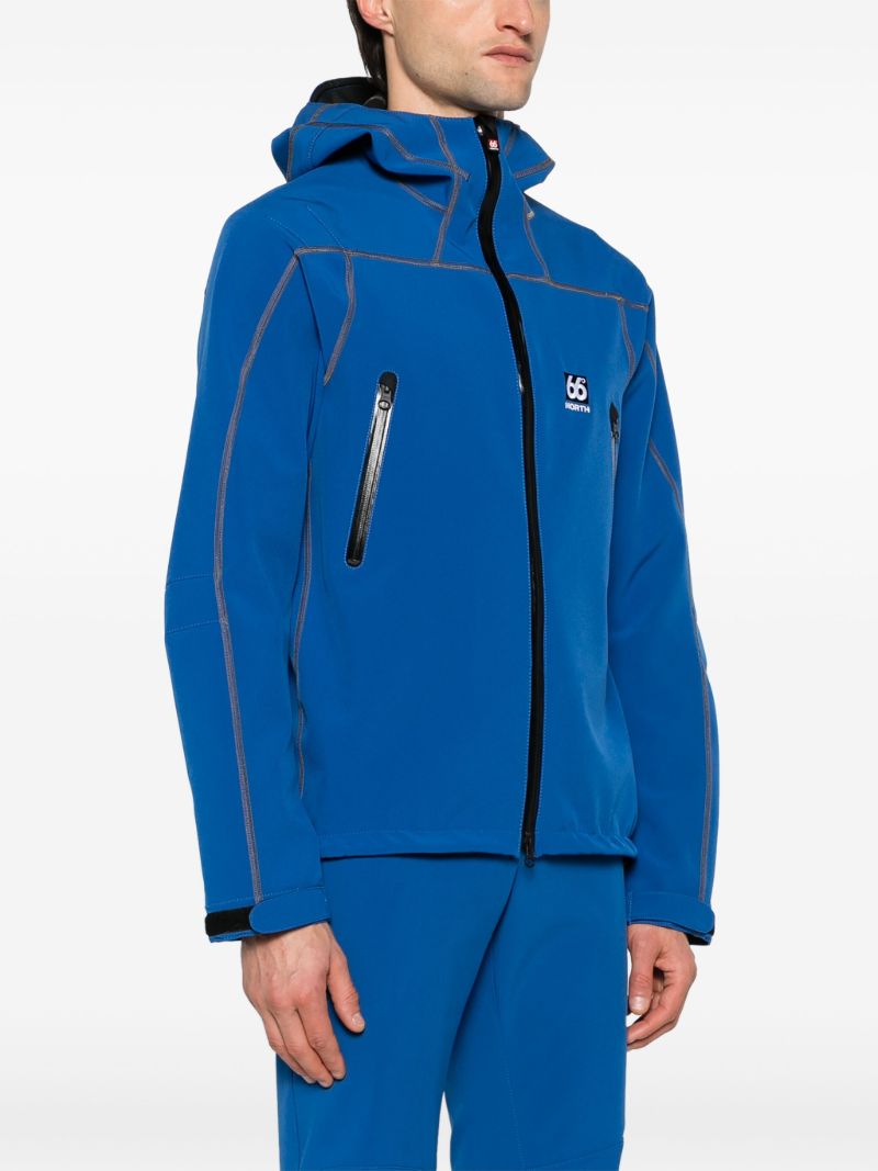 Blue VatnajÃ_x0083_Â¶kull Hooded Perfomance Jacket