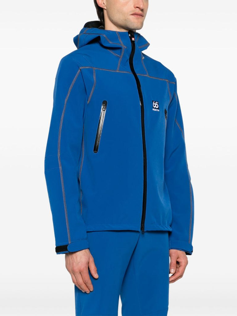 Blue VatnajÃ_x0083_Â¶kull Hooded Perfomance Jacket