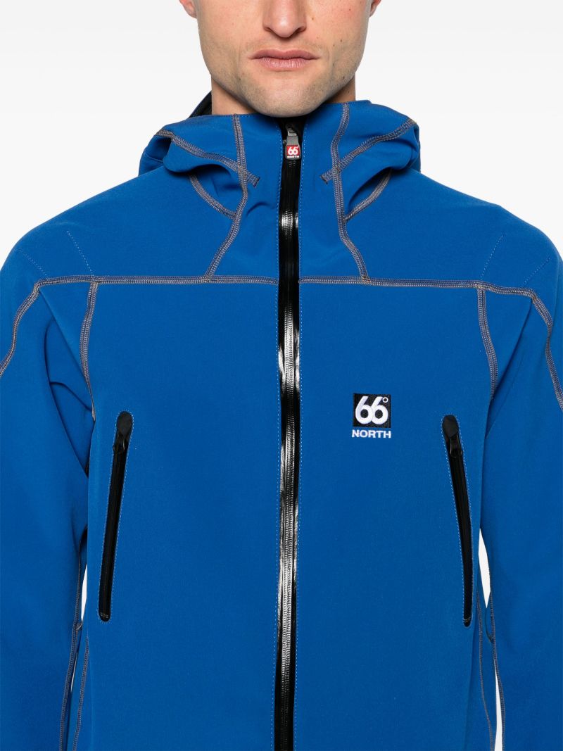 Blue VatnajÃ_x0083_Â¶kull Hooded Perfomance Jacket