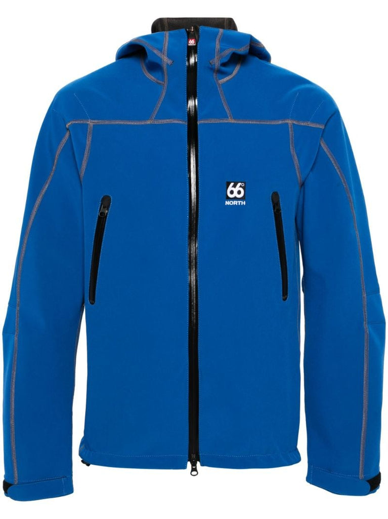 Blue VatnajÃ_x0083_Â¶kull Hooded Perfomance Jacket