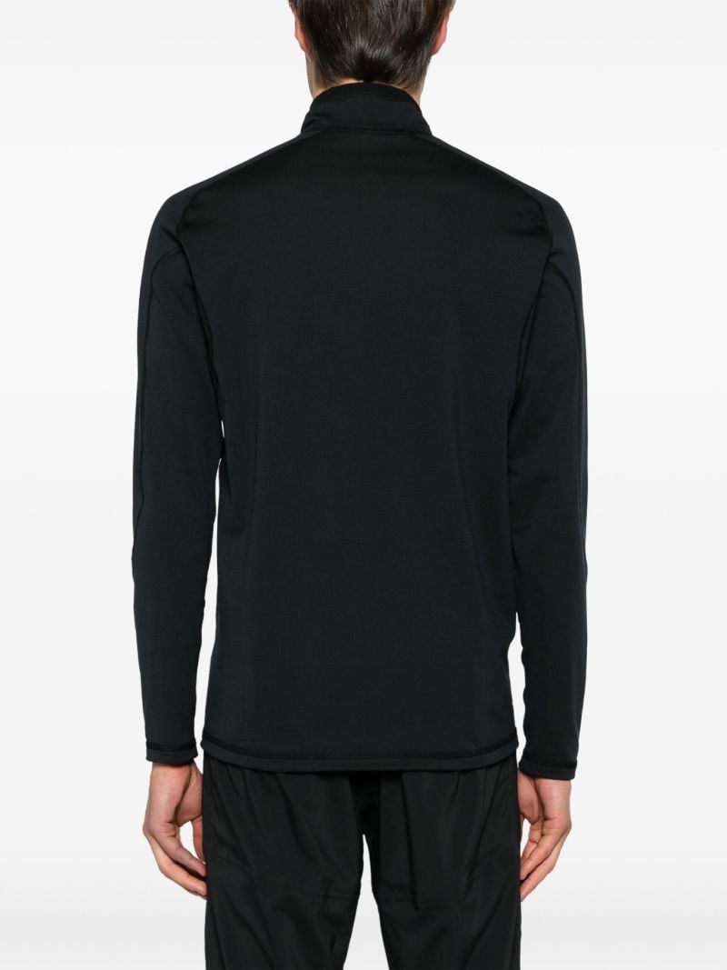 Black Grettir Zip-up Base Layer Top