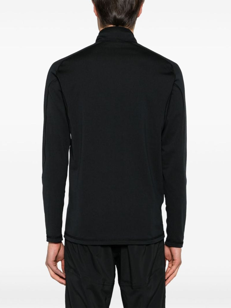 Black Grettir Zip-up Base Layer Top