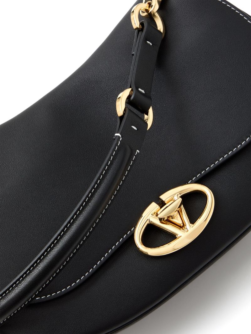Black Ohval Small Shoulder Bag