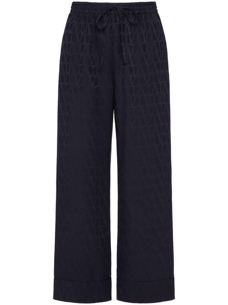 Blue Toile Iconographe Cropped Trousers