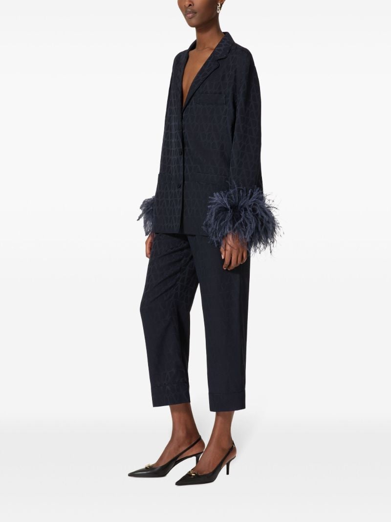 Blue Toile Iconographe Cropped Trousers