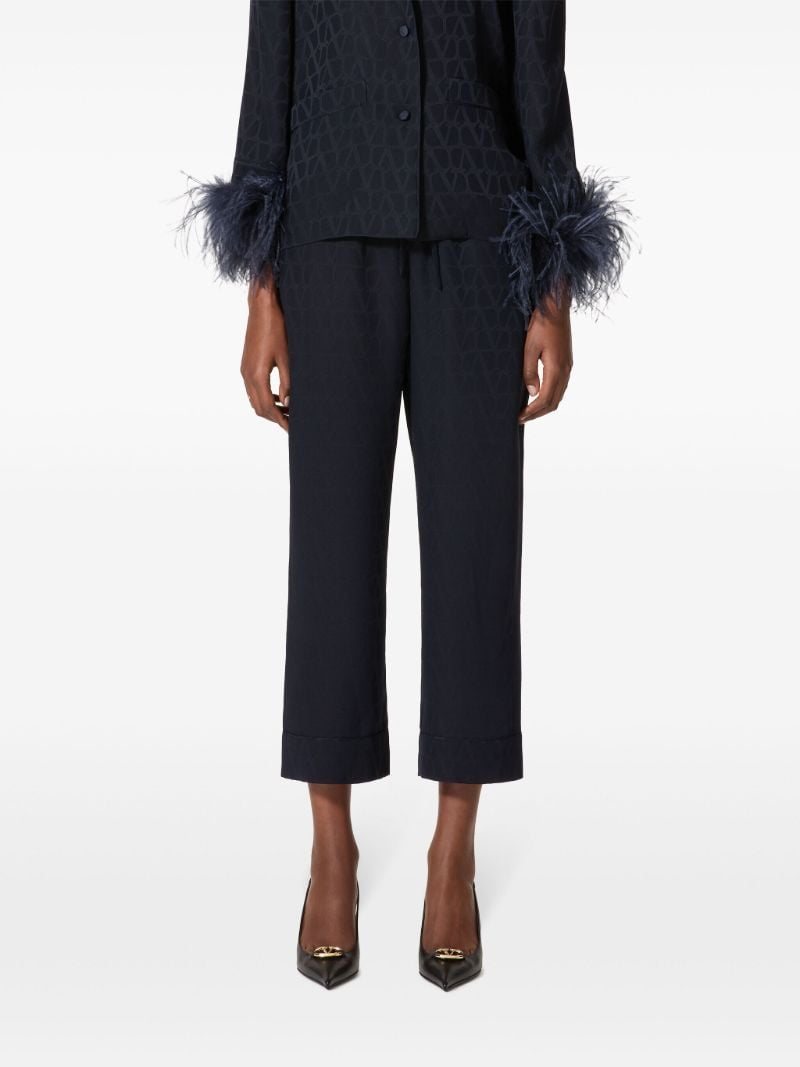 Blue Toile Iconographe Cropped Trousers
