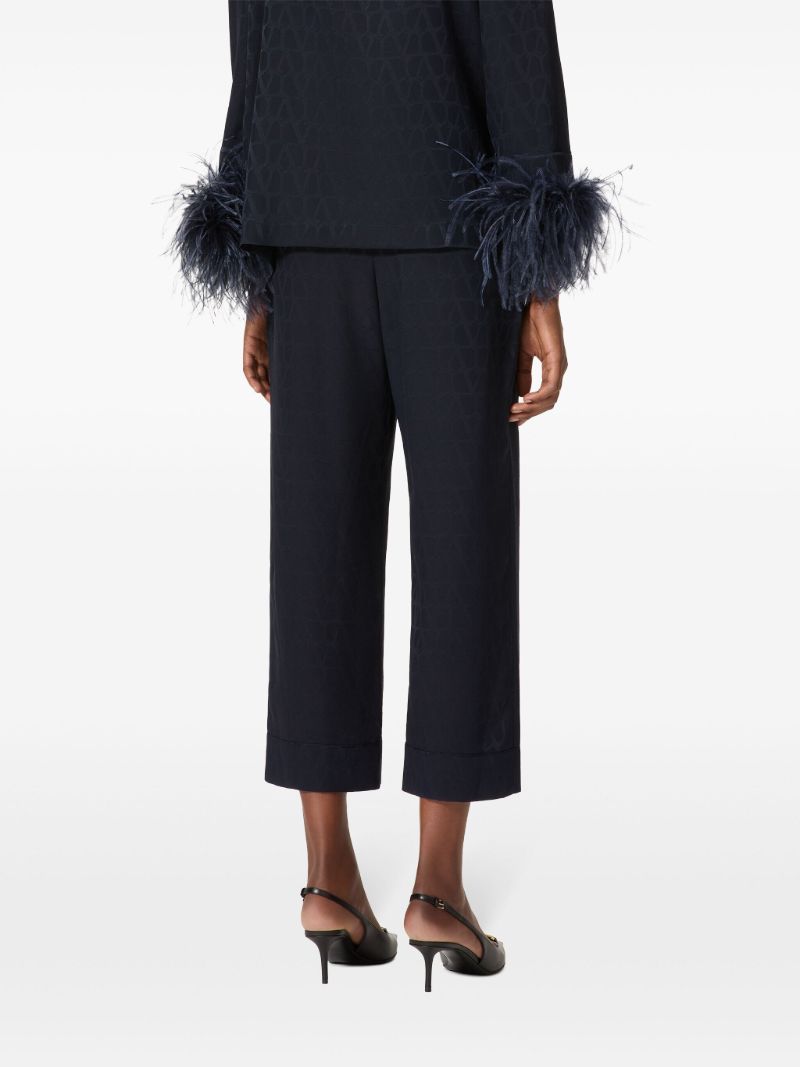Blue Toile Iconographe Cropped Trousers