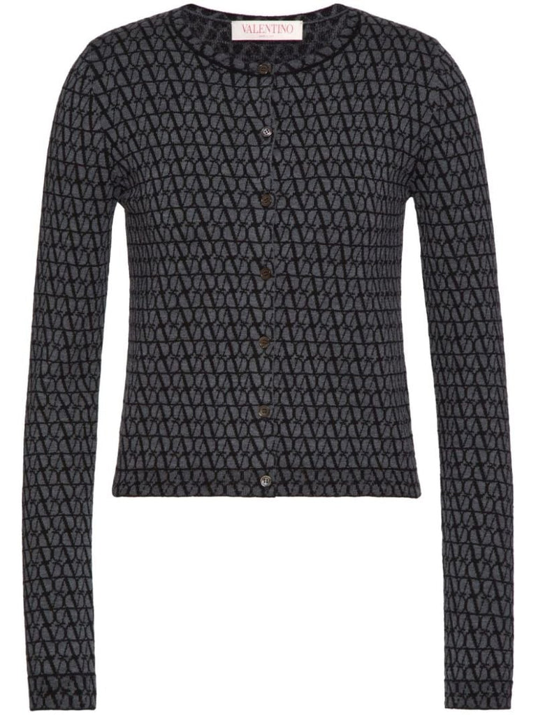 Grey Toile Iconographe Crew-neck Cardigan