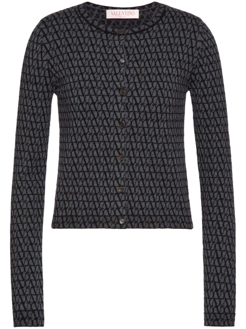 Grey Toile Iconographe Crew-neck Cardigan