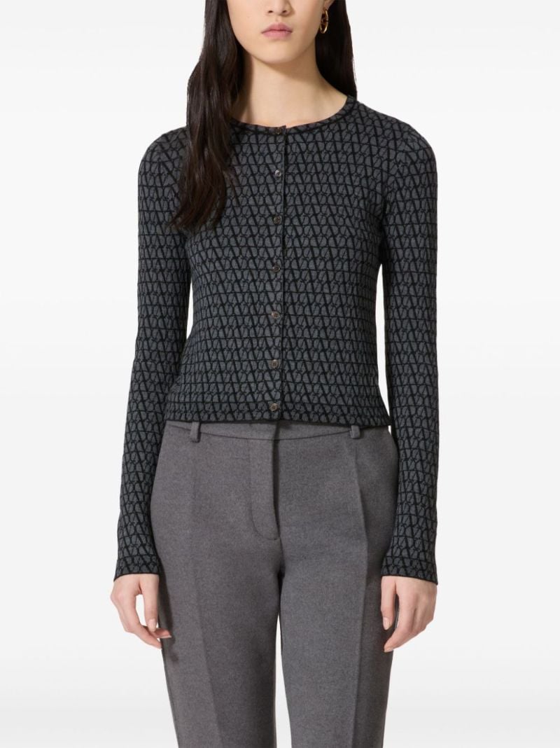 Grey Toile Iconographe Crew-neck Cardigan
