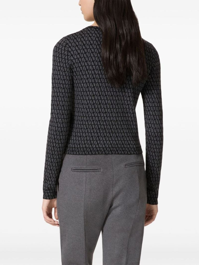 Grey Toile Iconographe Crew-neck Cardigan