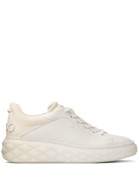 White Diamond Maxi/f Ii Leather Sneakers