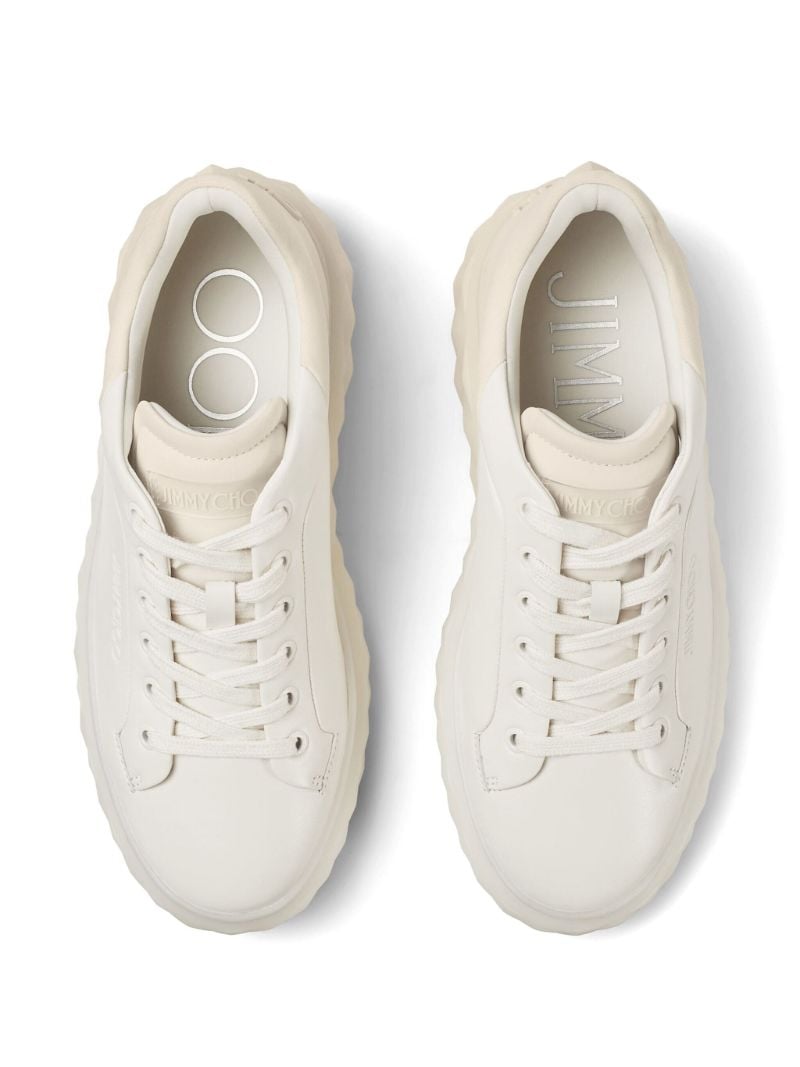 White Diamond Maxi/f Ii Leather Sneakers